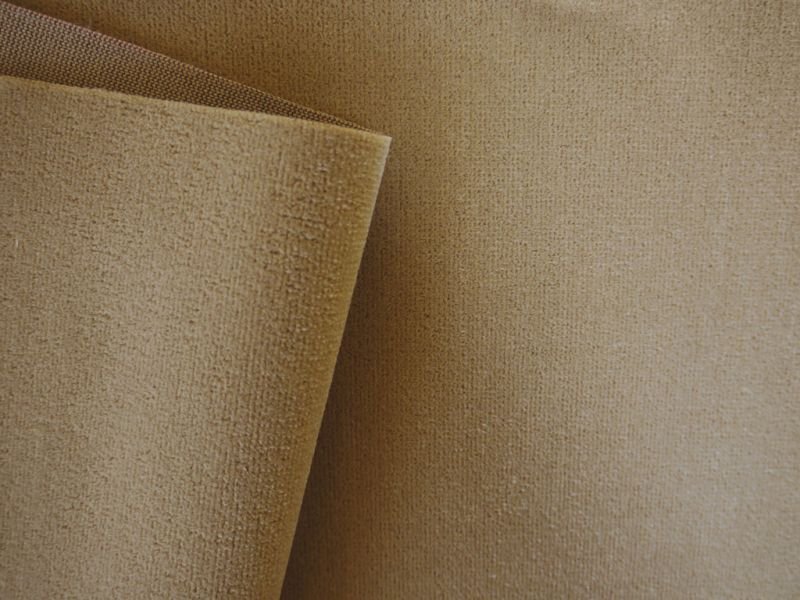 画像4: インテリア 厚手 ベロア生地【難燃 ベージュ】 (4)