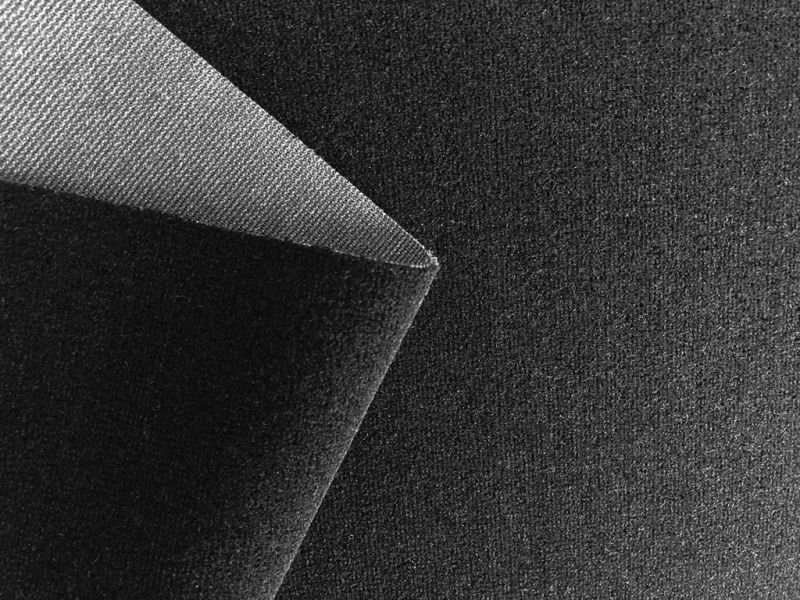 画像3: 【135×60cm】インテリア ベロア モケット生地 厚手 【難燃 黒】 (3)