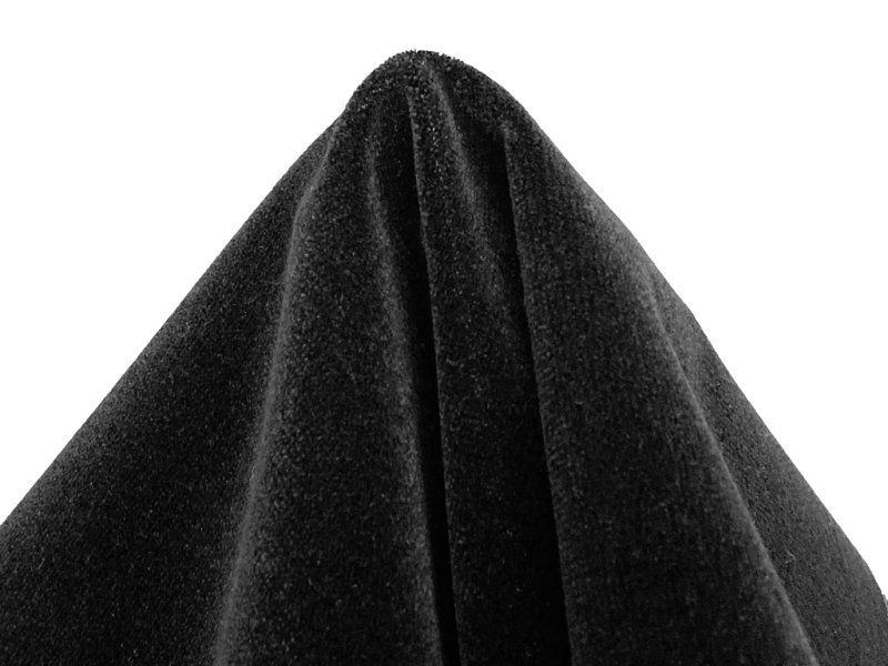 画像5: 【135×60cm】インテリア ベロア モケット生地 厚手 【難燃 黒】 (5)