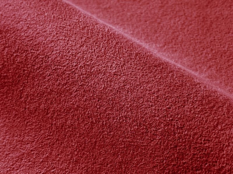 画像2: ラムース スエード調生地【難燃 ダークレッド】 (2)