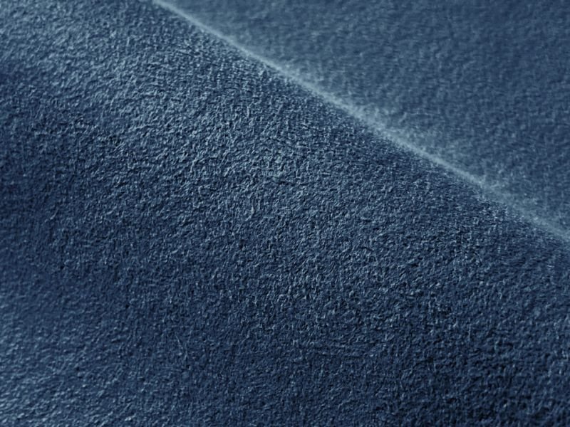 画像2: ラムース スエード調生地【難燃 紺】 (2)