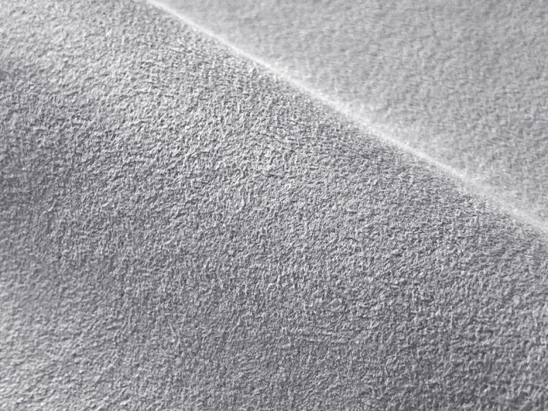 画像2: ラムース スエード調生地【難燃 グレー】 (2)
