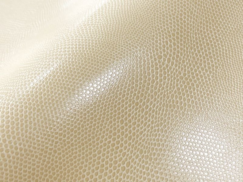 画像4: 【特価】トカゲ革 合皮レザー生地 エンボス【リザード ベージュ】 ※廃番予定※ (4)