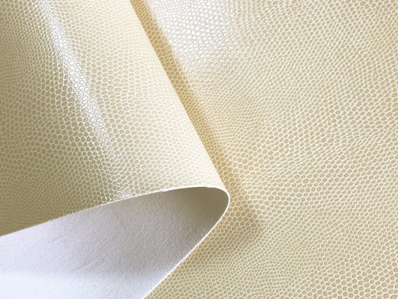 画像5: 【特価】トカゲ革 合皮レザー生地 エンボス【リザード ベージュ】 ※廃番予定※ (5)