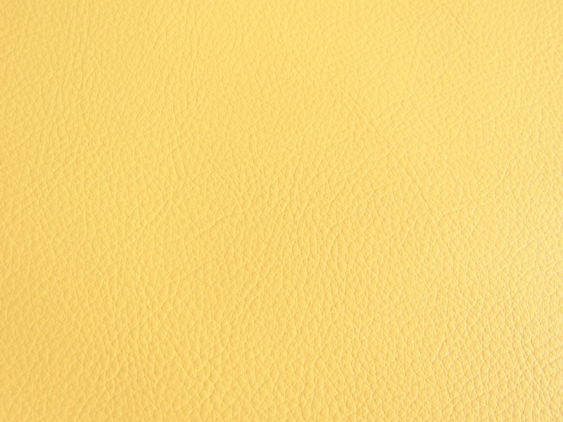 画像2: カラフル 合皮レザー生地【難燃  クリームイエロー】 (2)