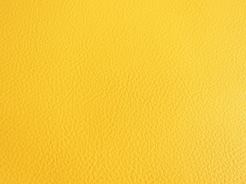 画像2: カラフル 合皮レザー生地【難燃  黄色】 (2)