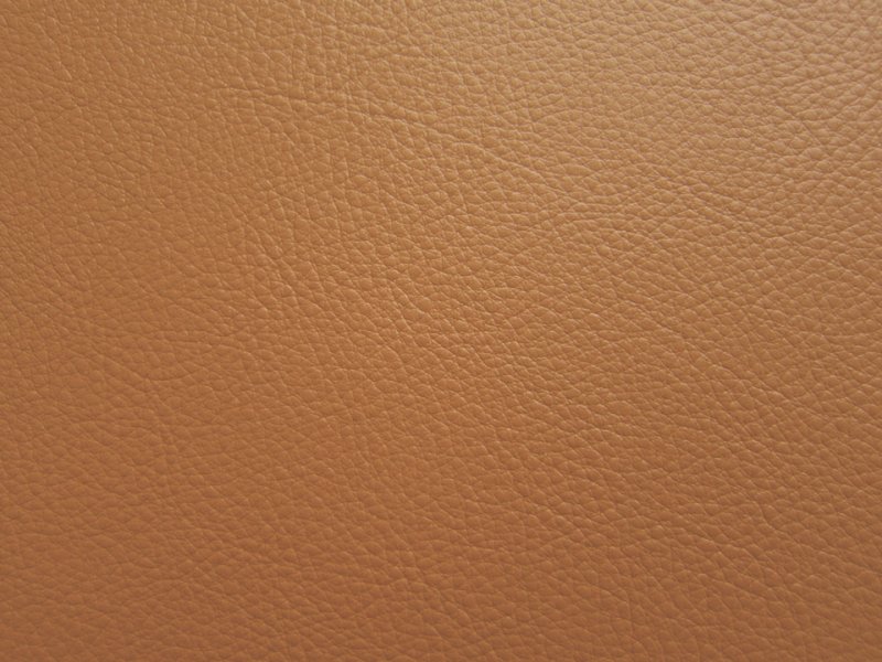 画像2: カラフル 合皮レザー生地【難燃  濃キャメル】 (2)