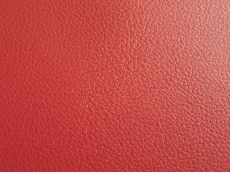 画像2: カラフル 合皮レザー生地【難燃  明るい赤】 (2)