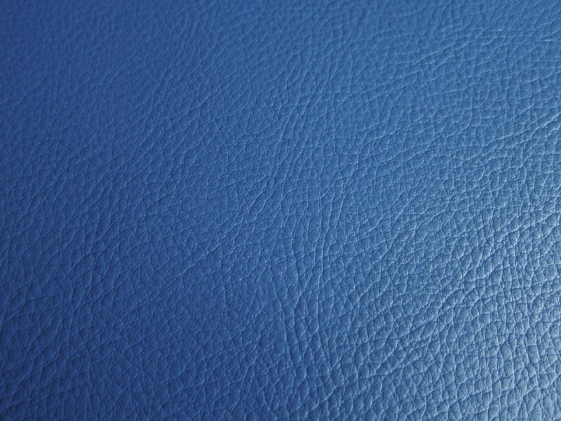 画像2: カラフル 合皮レザー生地【難燃  落ち着いた青】 (2)