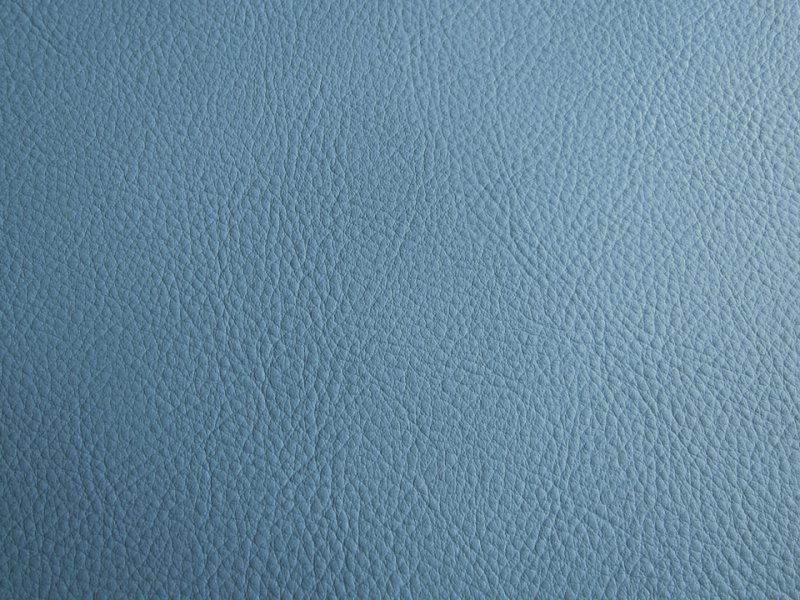 画像2: カラフル 合皮レザー生地【難燃  グレーブルー】 (2)