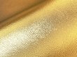 画像2: 【限定品】合皮レザー生地 箔加工 メタリックラメ 【金色・ゴールド】 (2)