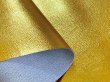 画像3: 【限定品】合皮レザー生地 箔加工 メタリックラメ 【金色・ゴールド】 (3)