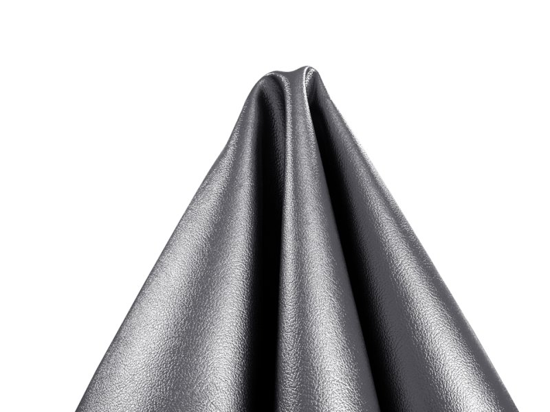 画像5: 合皮レザー生地 メタリック 金属光沢調 難燃【メタシルバー】 (5)