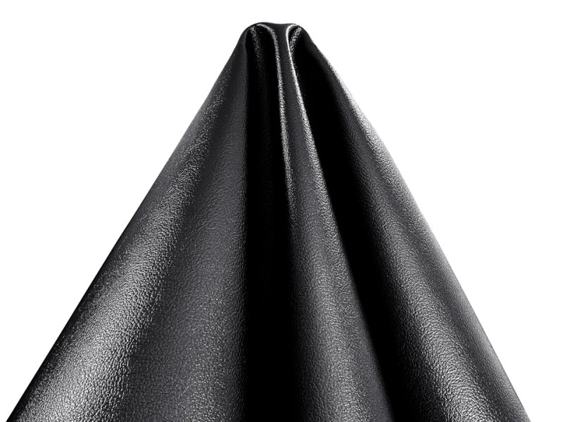 画像5: 合皮レザー生地 メタリック 金属光沢調 難燃【メタブラック】 (5)