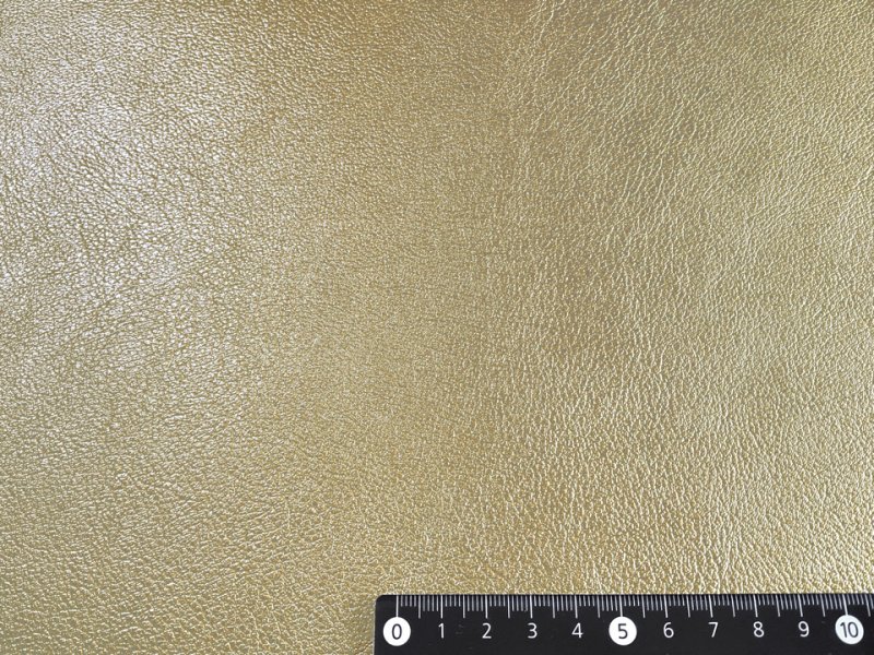 画像6: 合皮レザー生地 メタリック 金属光沢調 難燃【メタイエロー】 (6)