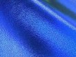 画像4: [送料無料]【限定品】合皮レザー生地 箔加工 メタリックラメ 【ブルー】30×100cm (4)