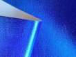 画像5: [送料無料]【限定品】合皮レザー生地 箔加工 メタリックラメ 【ブルー】30×100cm (5)