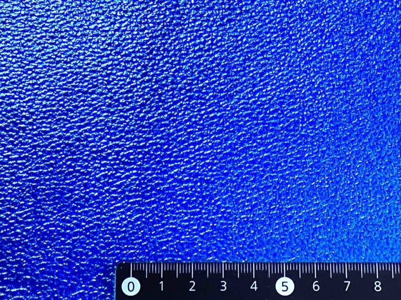 画像6: [送料無料]【限定品】合皮レザー生地 箔加工 メタリックラメ 【ブルー】92×30cm (6)