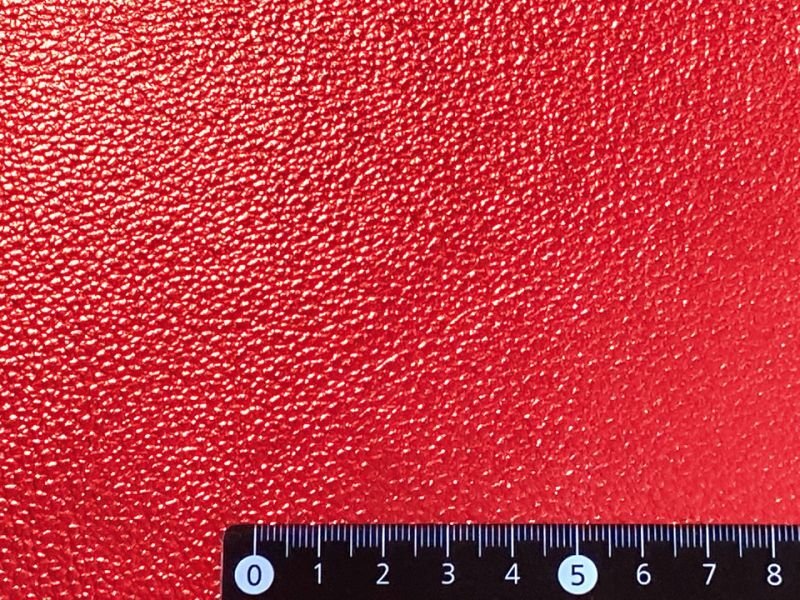 画像6: [送料無料]【限定品】合皮レザー生地 箔加工 メタリックラメ 【レッド】92×30cm (6)