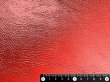 画像6: [送料無料]【限定品】箔加工 合皮レザー生地 メタリックラメ 【シボ 赤・レッド】100×30cm (6)