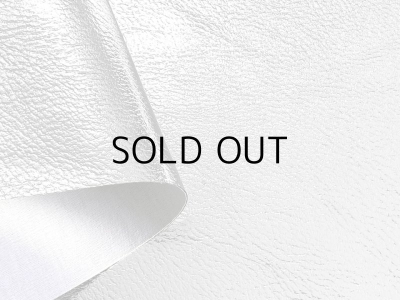 画像3: 【限定品】箔加工 合皮レザー生地 メタリックラメ 【シボ 銀色・シルバー】 (3)