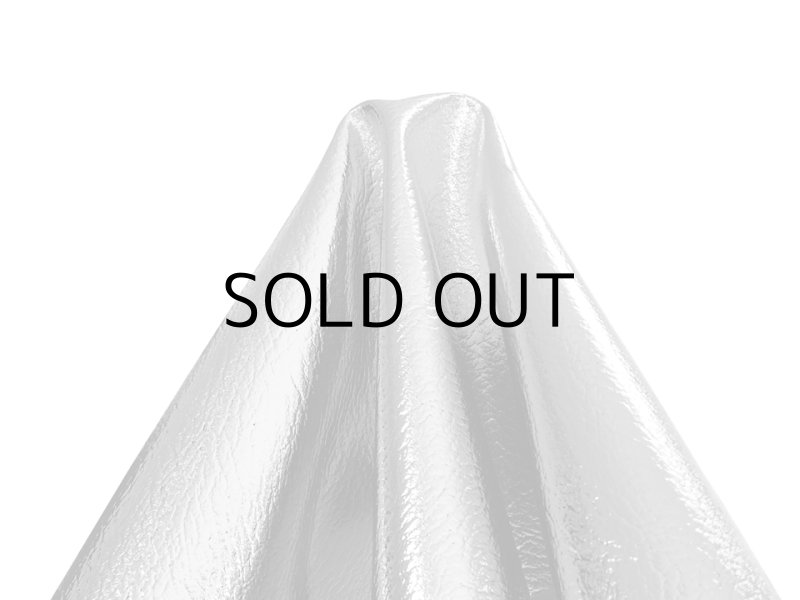 画像4: 【限定品】箔加工 合皮レザー生地 メタリックラメ 【シボ 銀色・シルバー】 (4)