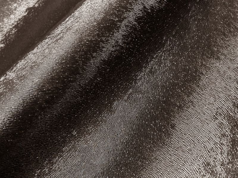 画像2: 合皮レザー生地 エンボス【ミンク 毛皮調 ダーク】 (2)