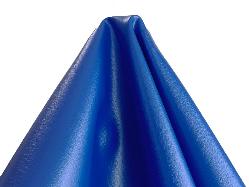 画像4: [巾60] バイク・ジェットスキー用 合皮レザー生地 無地 難燃 伸縮【耐候性 青】 (4)