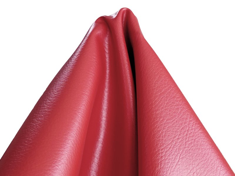 画像4: 【122×100cmカット生地】※難あり※バイク・ジェットスキー用 合皮レザー生地 無地 難燃 伸縮【耐候性 赤】 (4)