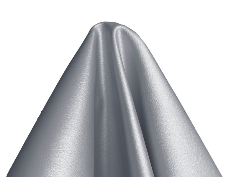 画像4: [巾122] バイク・ジェットスキー用 合皮レザー生地 無地 難燃 伸縮【耐候性 シルバー】 (4)