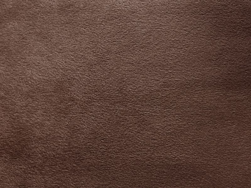 画像1: [135×50cm/送料無料メール便] ※難あり※難燃性 スエード生地 やや薄手【茶】 (1)
