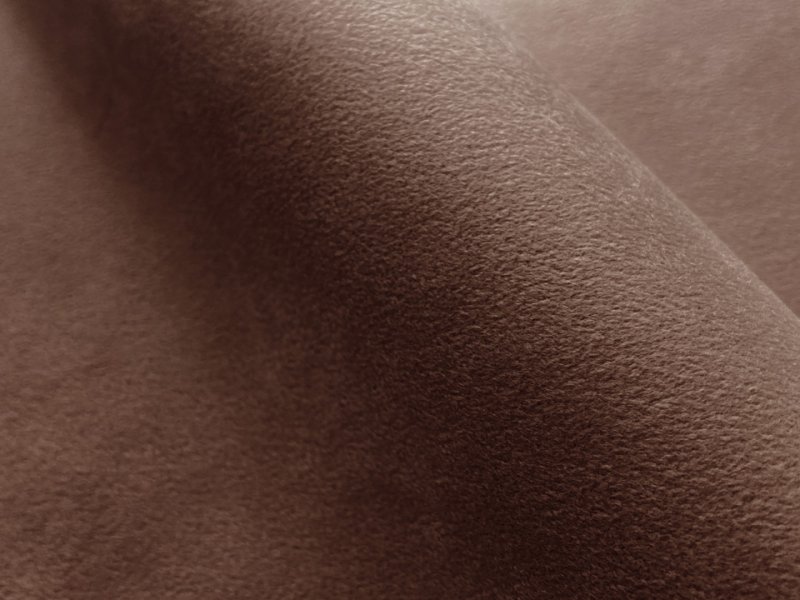 画像2: [135×50cm/送料無料メール便] ※難あり※難燃性 スエード生地 やや薄手【茶】 (2)