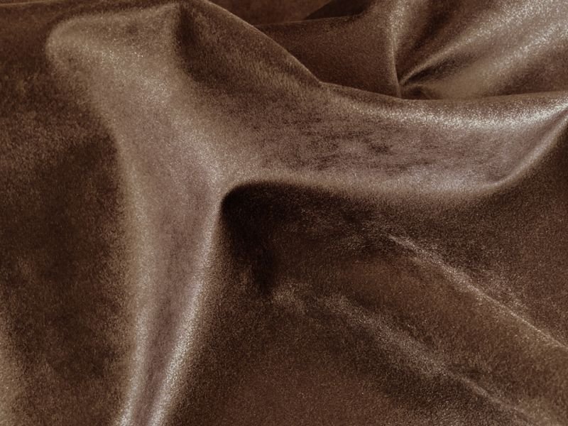 画像3: [135×50cm/送料無料メール便] ※難あり※難燃性 スエード生地 やや薄手【茶】 (3)