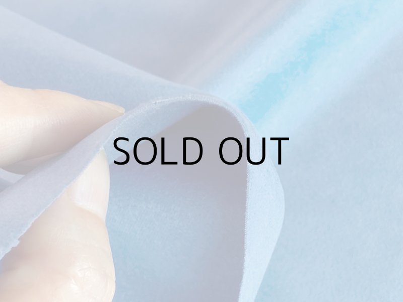 画像3: [135×75cm] ※難あり※難燃性 スエード生地 やや薄手【ブルー】 (3)