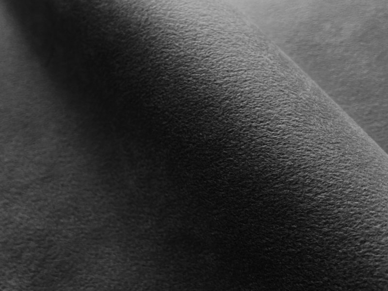 画像2: 難燃性 スエード生地 やや薄手【黒】 (2)