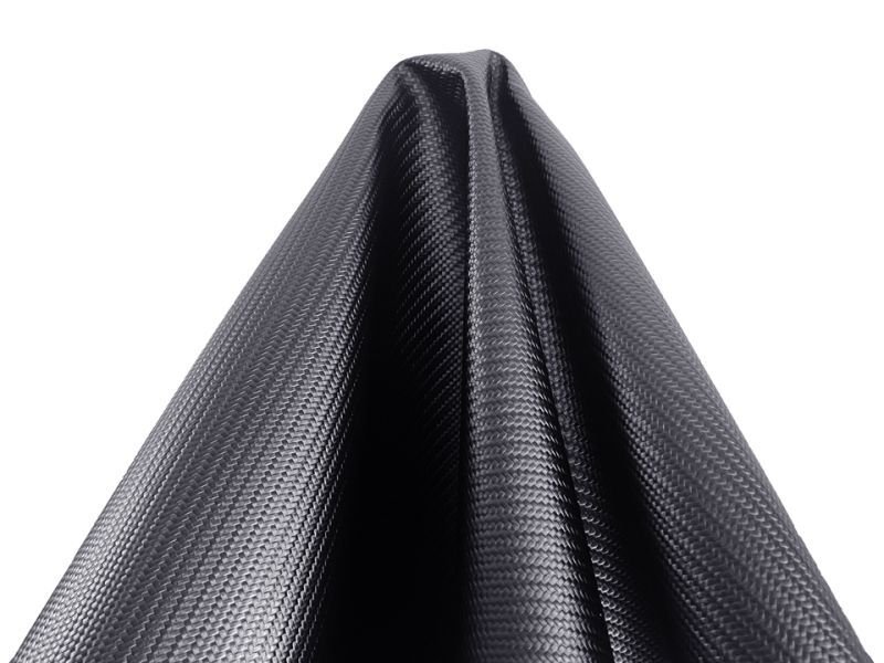 画像6: [巾68] 合皮レザー生地 難燃【エンボス カーボンレザー 黒】 (6)