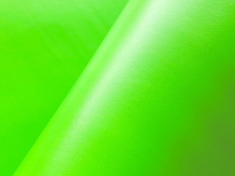 画像4: 合皮レザー生地【鮮やかな蛍光グリーン】 (4)