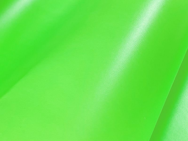画像5: 合皮レザー生地【鮮やかな蛍光グリーン】 (5)