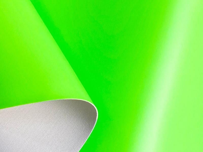 画像3: 合皮レザー生地【鮮やかな蛍光グリーン】 (3)