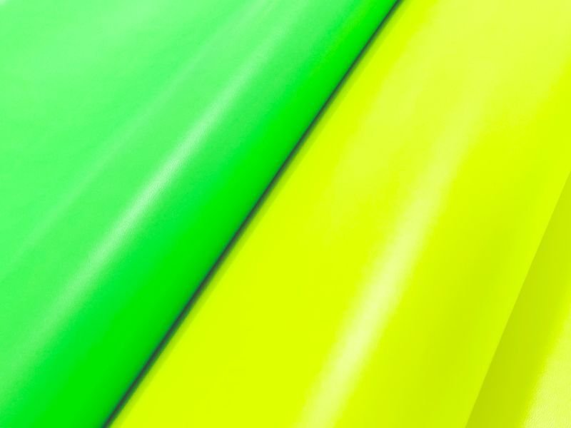 画像8: 合皮レザー生地【鮮やかな蛍光グリーン】 (8)