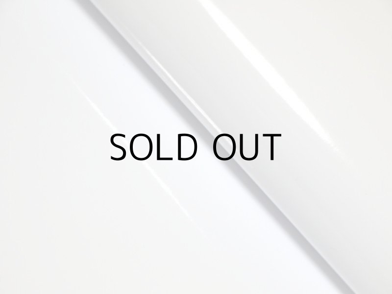 画像3: 合皮レザー生地 エナメル【白】92×30cm (3)