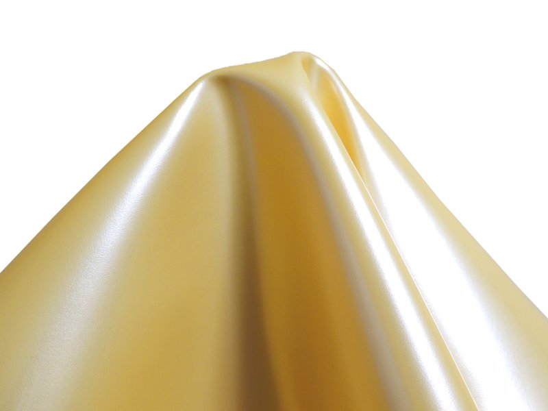 画像3: 合皮レザー生地 エナメル【淡ゴールド】 (3)