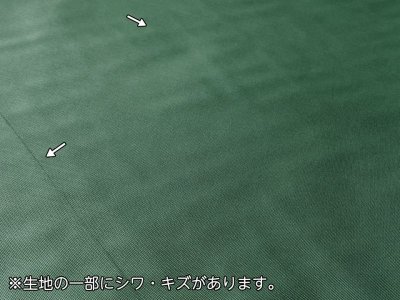 画像1: [送料無料] ※難あり※ ナイロンオックス 生地 裏地 防水加工【グリーン】（アウトレット）