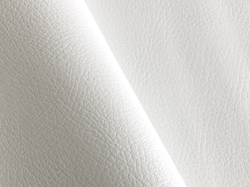 画像2: 合皮レザー生地【難燃 広幅 白】 (2)