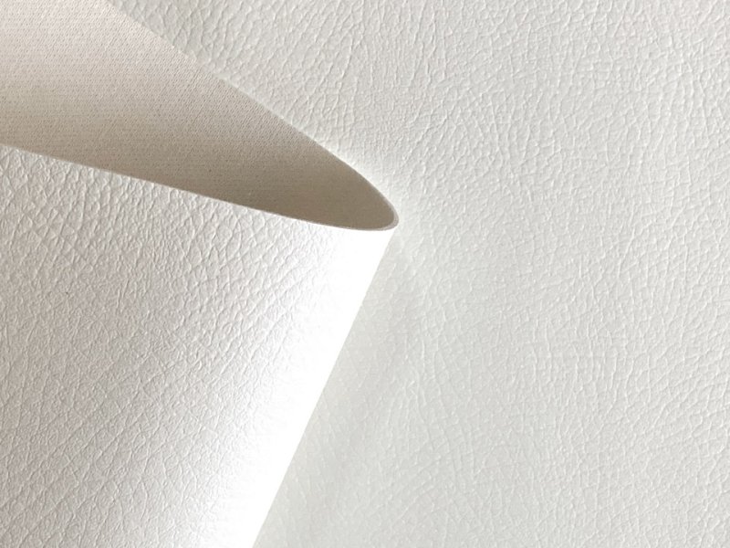 画像3: 合皮レザー生地【難燃 広幅 白】 (3)