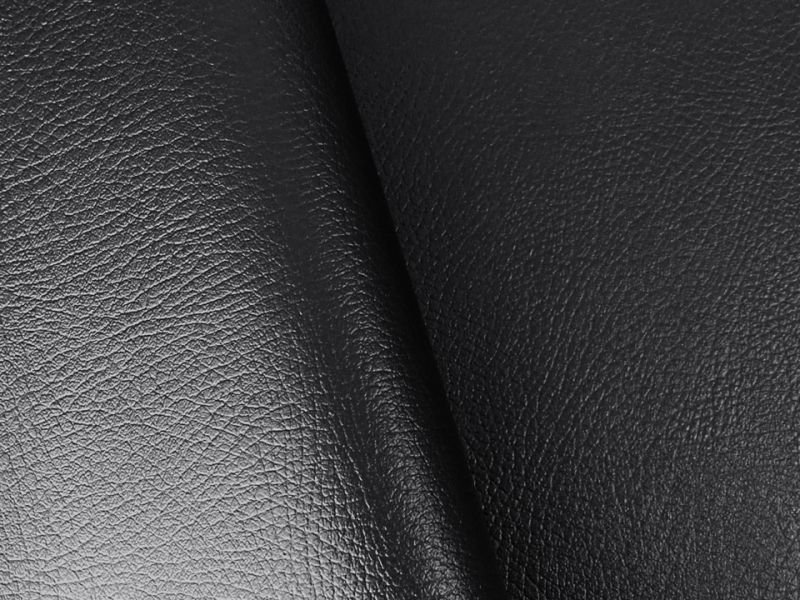 画像3: 【137×80cmカット生地】※難あり※合皮レザー生地【難燃 広幅 黒】 (3)