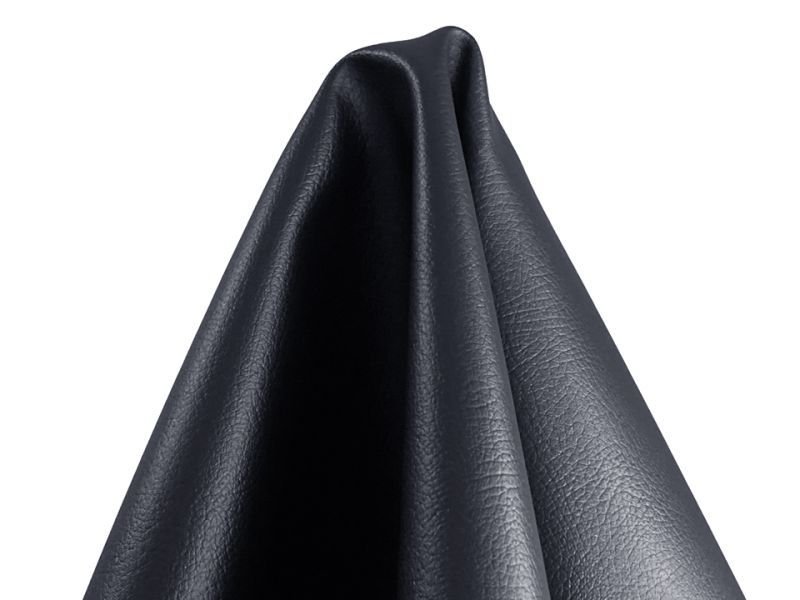 画像5: 【137×80cmカット生地】※難あり※合皮レザー生地【難燃 広幅 黒】 (5)