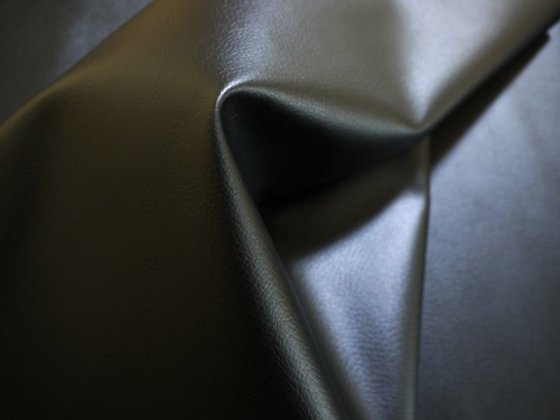 画像6: 【137×80cmカット生地】※難あり※合皮レザー生地【難燃 広幅 黒】 (6)