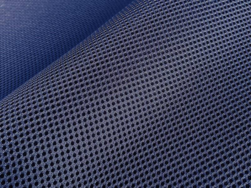 画像3: 【145×50cm単位】ダブルラッセル メッシュ ソフト 3層構造 生地【紺】 (3)