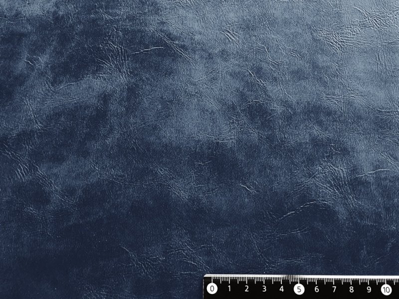 画像5: 合皮レザー生地 難燃【レトロ調 ブルー】 (5)